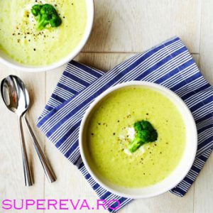 Supa crema de broccoli cu Cheddar